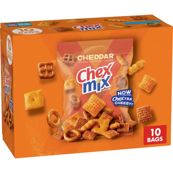 chex mix classics cheddar traditional bold 30 bags variety pack