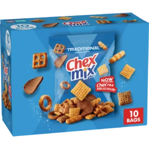chex mix classics cheddar traditional bold 30 bags variety pack